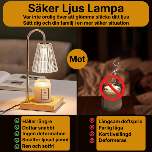 Ljuslampan - Modern värme utan fara för brand